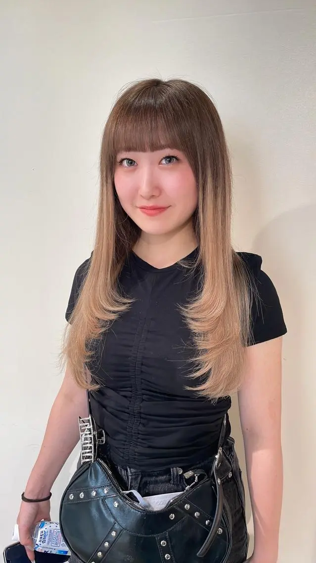 ロング カラー エクステ レイヤーカット カット エクステ 🦋美髪/エクステ 🦋アベイクミのヘアスタイル