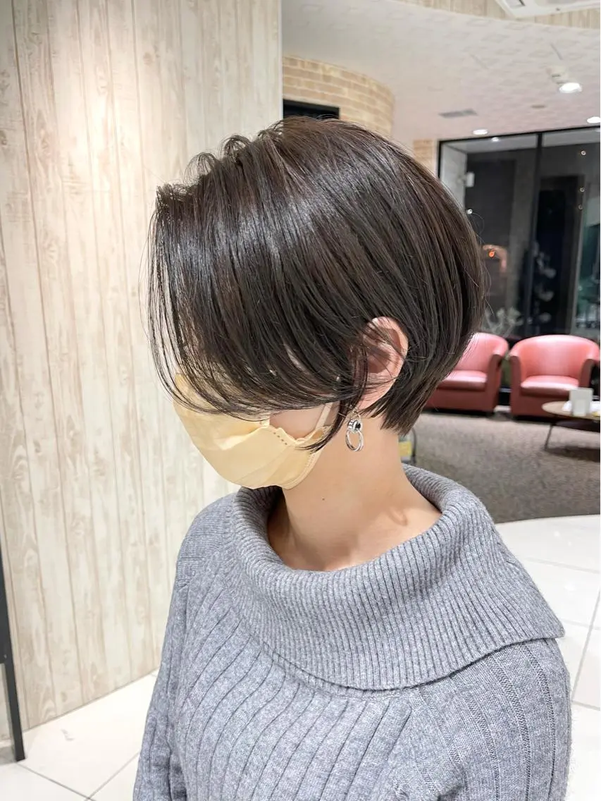 ショート ショートボブ ハンサムショート 丸みショート ボブ ショートヘア 荻窪/ショートヘア✨ ショートボブ長松大哉のヘアスタイル