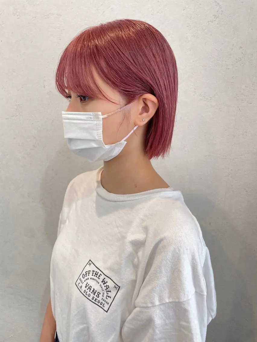 ショート カラー カット ヘアカラー トリートメント 安藤 佑衣のヘアスタイル