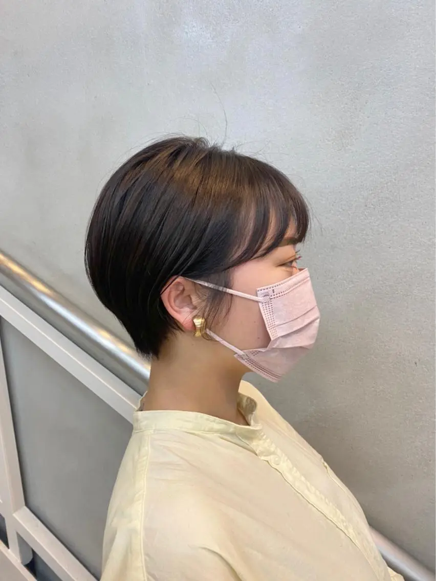 ショート カラー 丸みショート ショートヘア 沖縄/ヘアアレンジ /ナカノのヘアスタイル