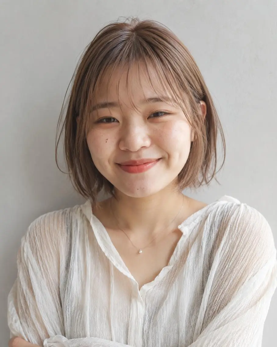 ミディアム カラーモデル募集☆ 山村梨香のヘアスタイル