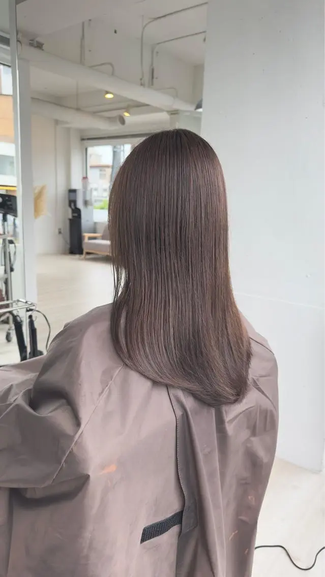 ロング カラー アッシュ テラモト カズヨシのヘアスタイル