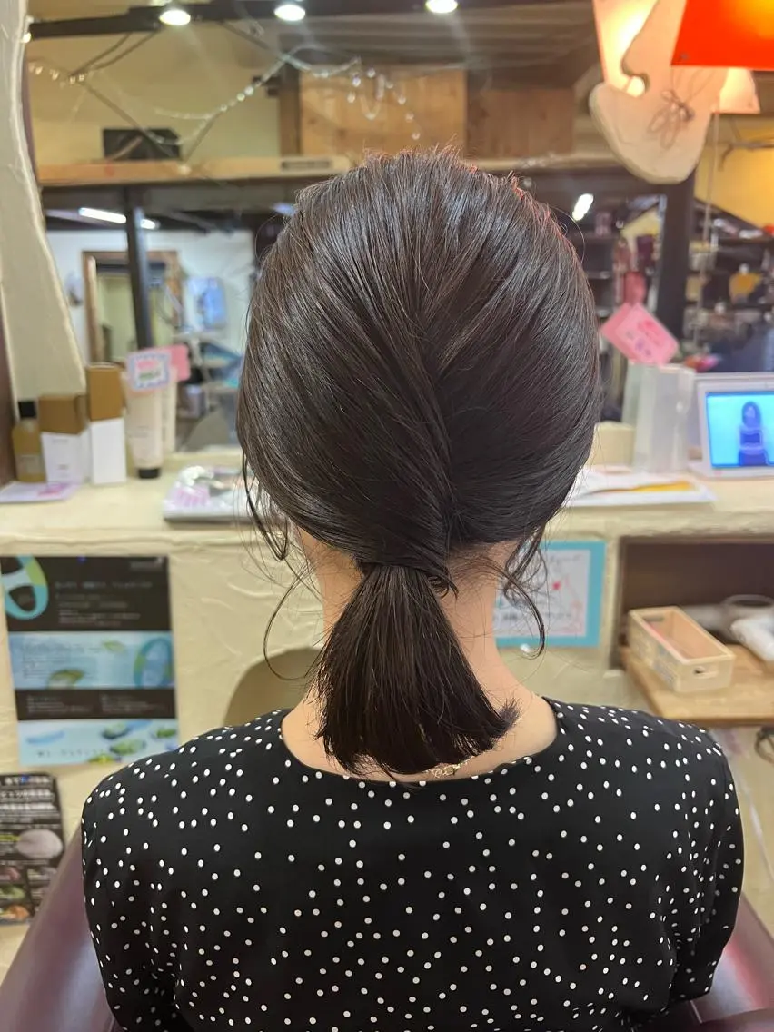 セミロング カラー ヘアアレンジ 「sumi」 AMIのヘアスタイル