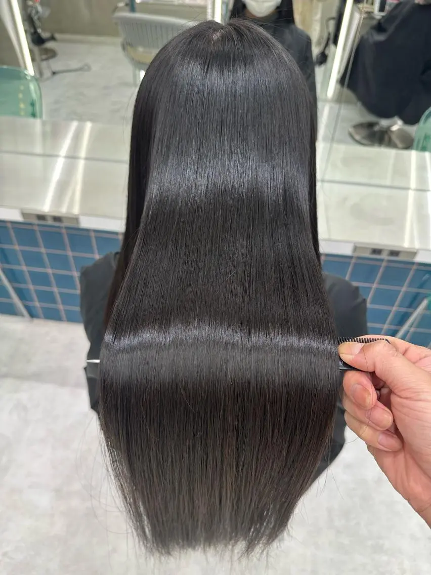 ロング 髪質改善 トリートメント ✨縮毛矯正✨レイヤー ホウダカズヒロのヘアスタイル