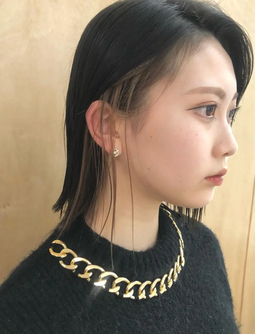 ミディアム 似合わせカット 本間 匠のヘアスタイル