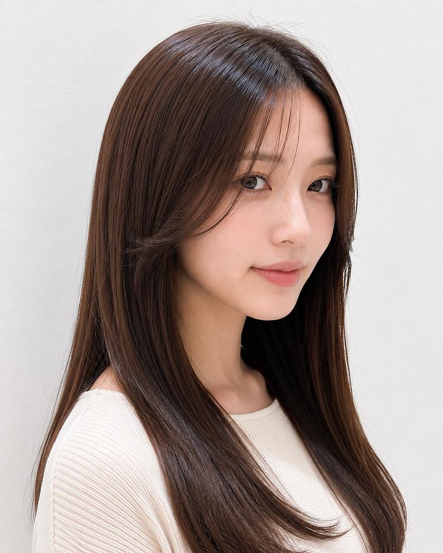 セミロング カット トリートメント 🌈髪質改善🌈 過去の1艶サラ体験✨のヘアスタイル