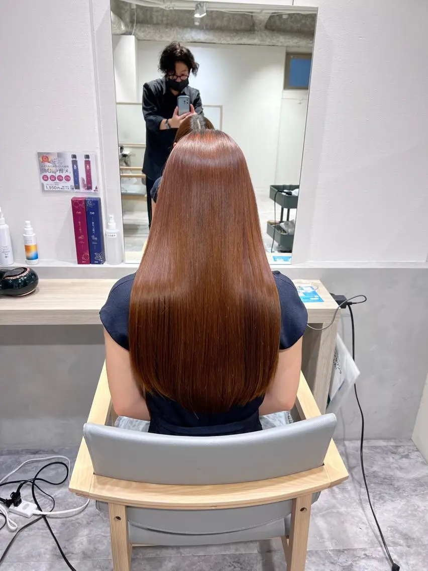 ロング 髪質改善 縮毛矯正 トリートメント 酸熱トリートメント カット ヘアカラー トリートメント 髪質改善/美髪師/ 田邊翔伍のヘアスタイル