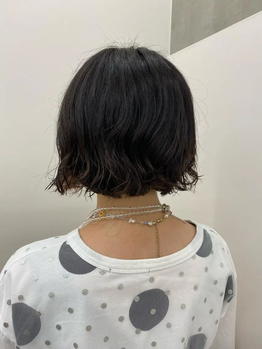 ショート パーマ 韓国好き🇰🇷 美容師MIKUのヘアスタイル