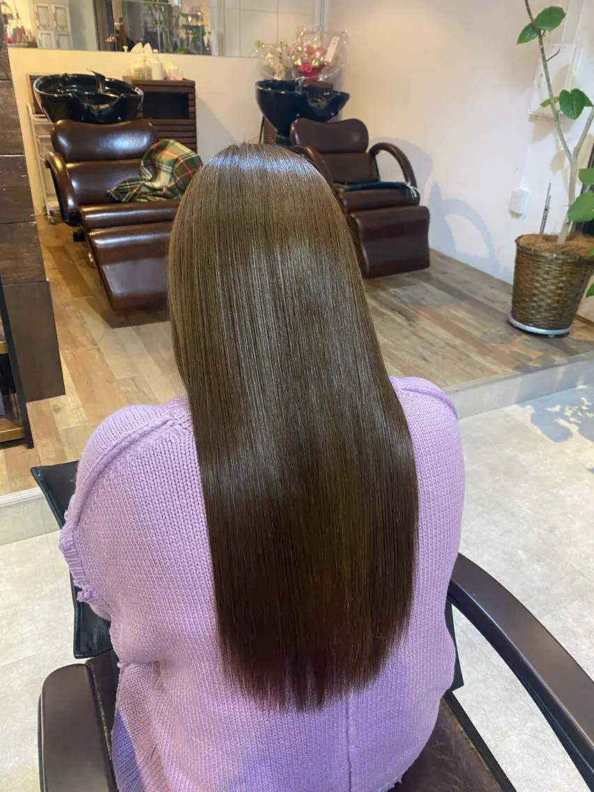 ロング 髪質改善 トリートメント 🔴CURIO キュリオ/南船場🔴のヘアスタイル