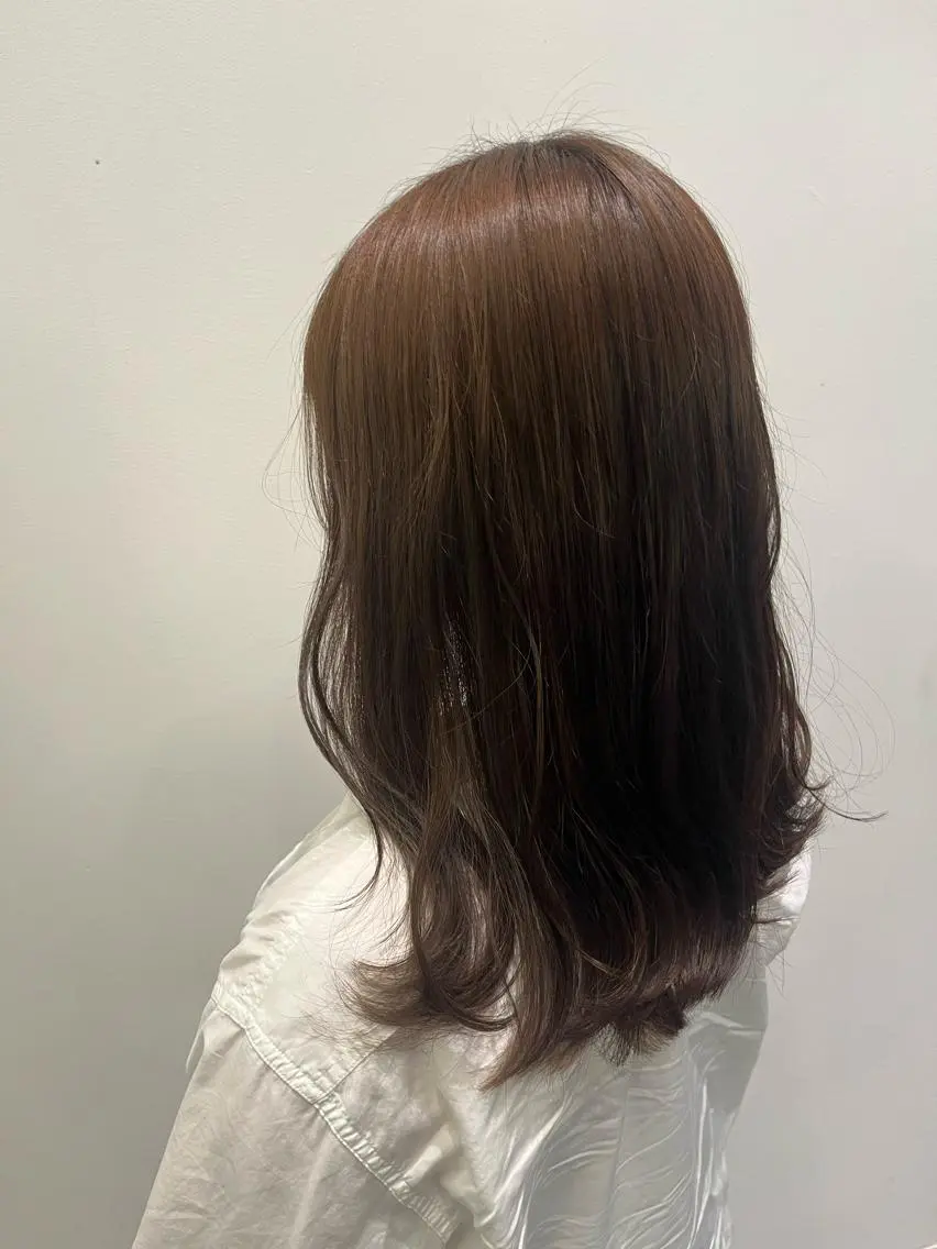 ミディアム カラー グレージュ カット ヘアカラー トリートメント ✨透明感カラー✨ 🦖佐々木未来🦕のヘアスタイル