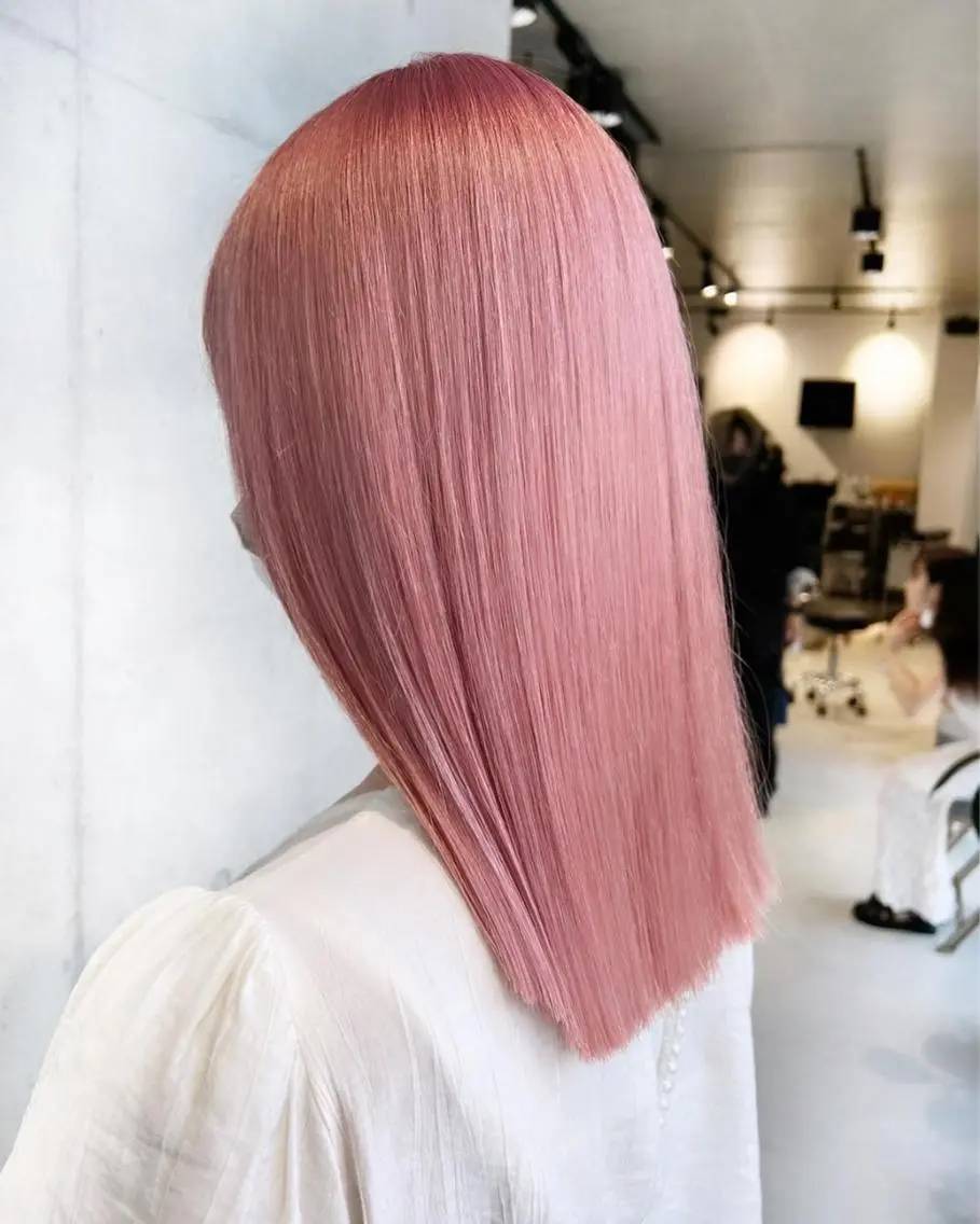 セミロング カラー カット ヘアカラー トリートメント 赤みゼロ/透明感 カラー🔅KANTAのヘアスタイル
