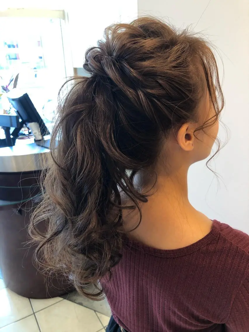 ロング ヘアアレンジ ヘアセット ヘアセット専門店 Rのヘアスタイル