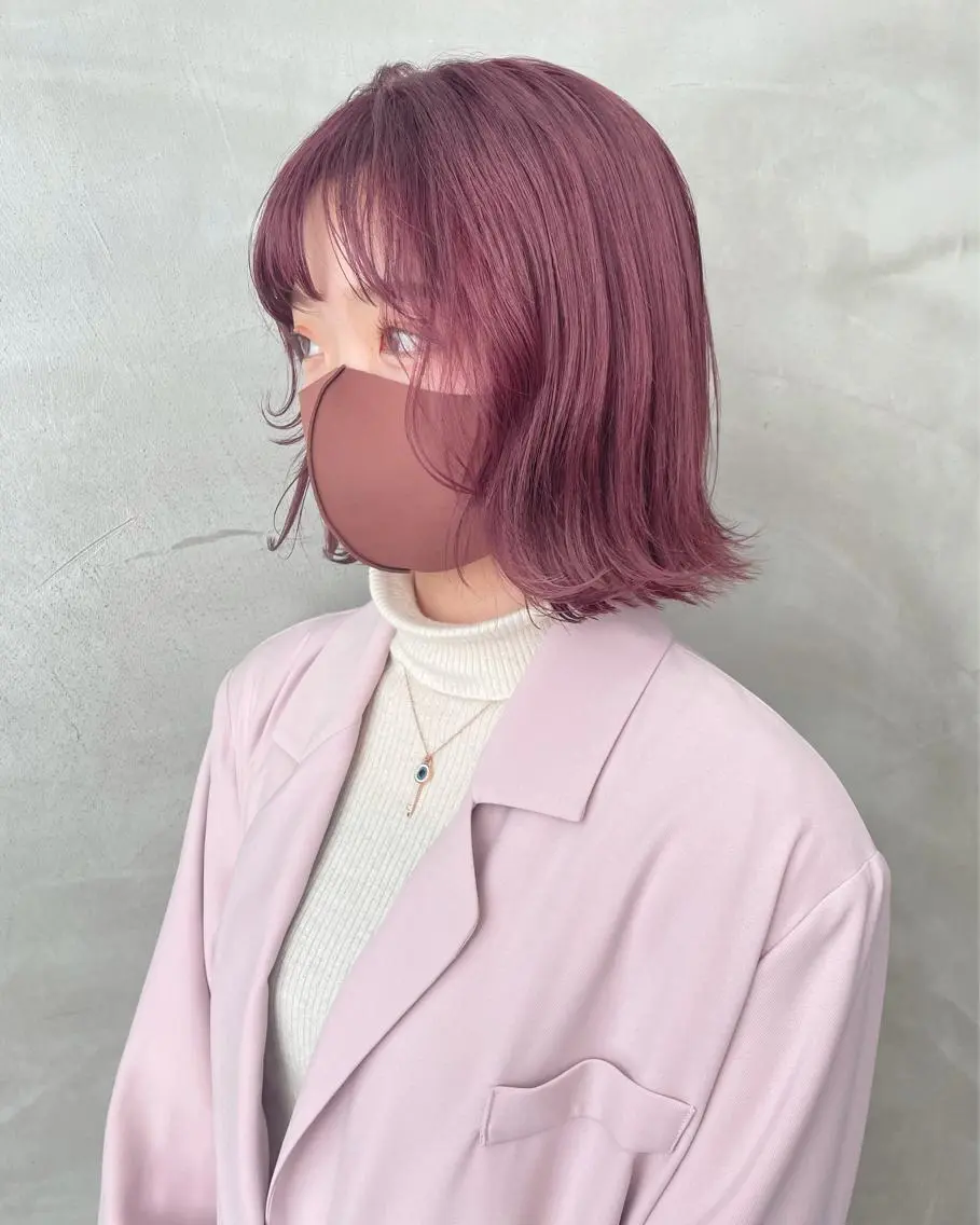 ミディアム カラー ヘアカラー トリートメント レイヤーカット 🪩yurikaのヘアスタイル