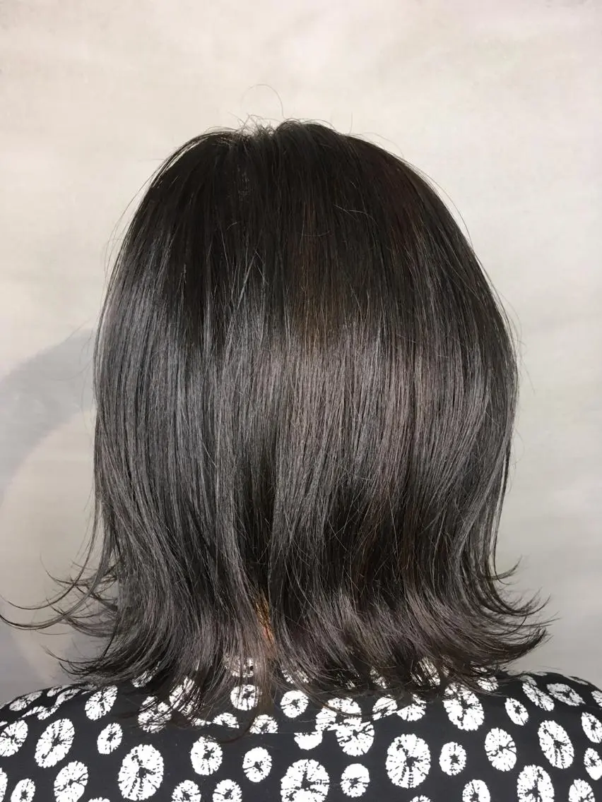 ミディアム カラー 透明感カラー くまがい みゆ【edge.】のヘアスタイル