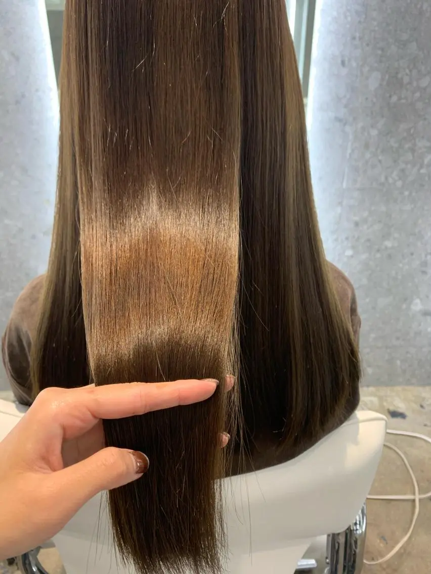 ロング カラー カット トリートメント 山下 千明のヘアスタイル