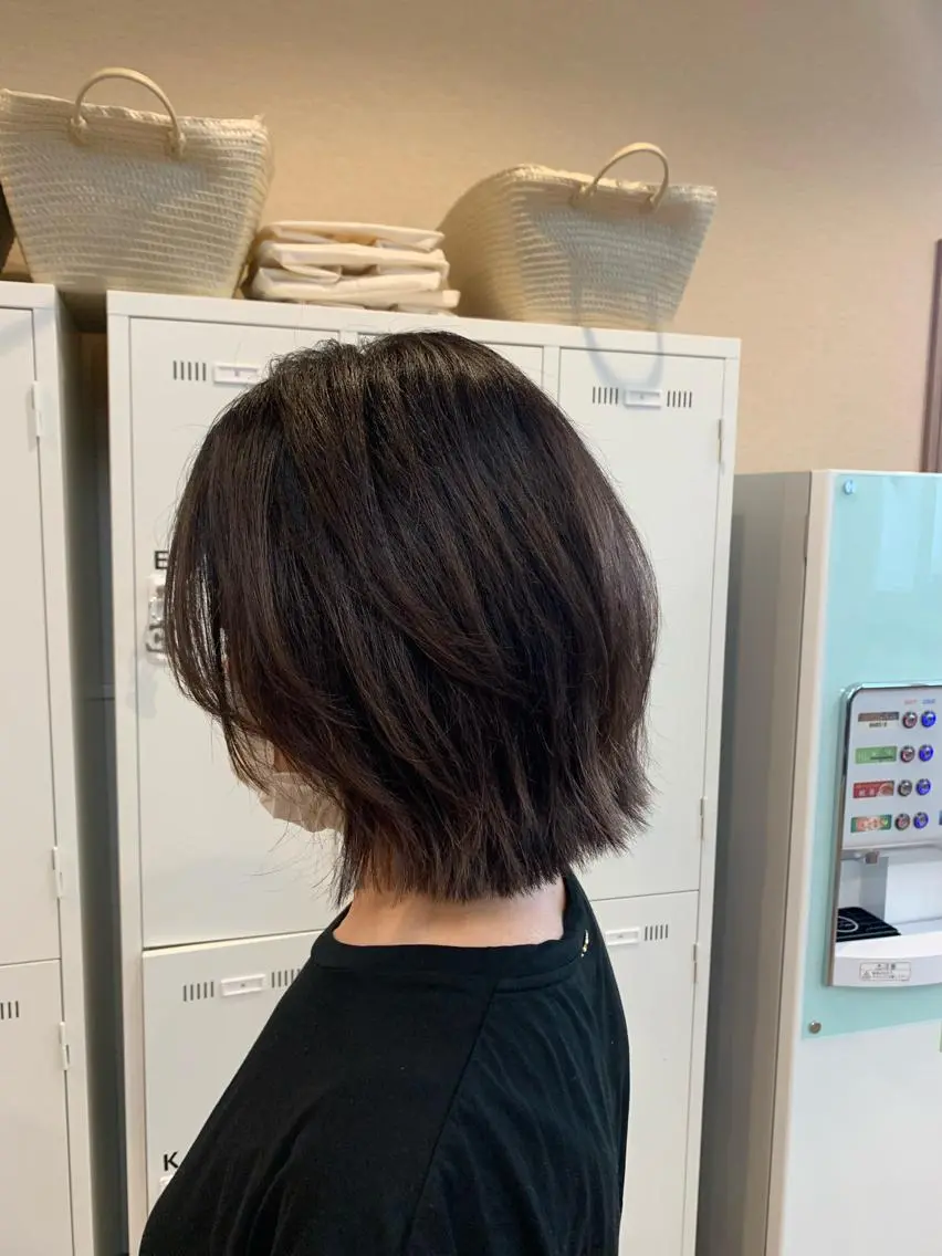 ショート ボブ くびれヘア NUMBER 天王寺 🌼yuriのヘアスタイル