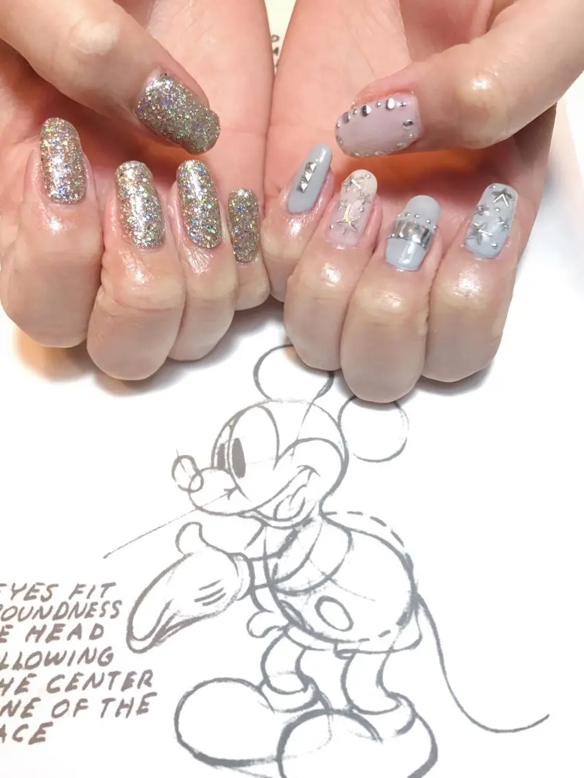 ネイル ラメ(グリッター) owlnail /持込みデザイン専門のネイルデザイン