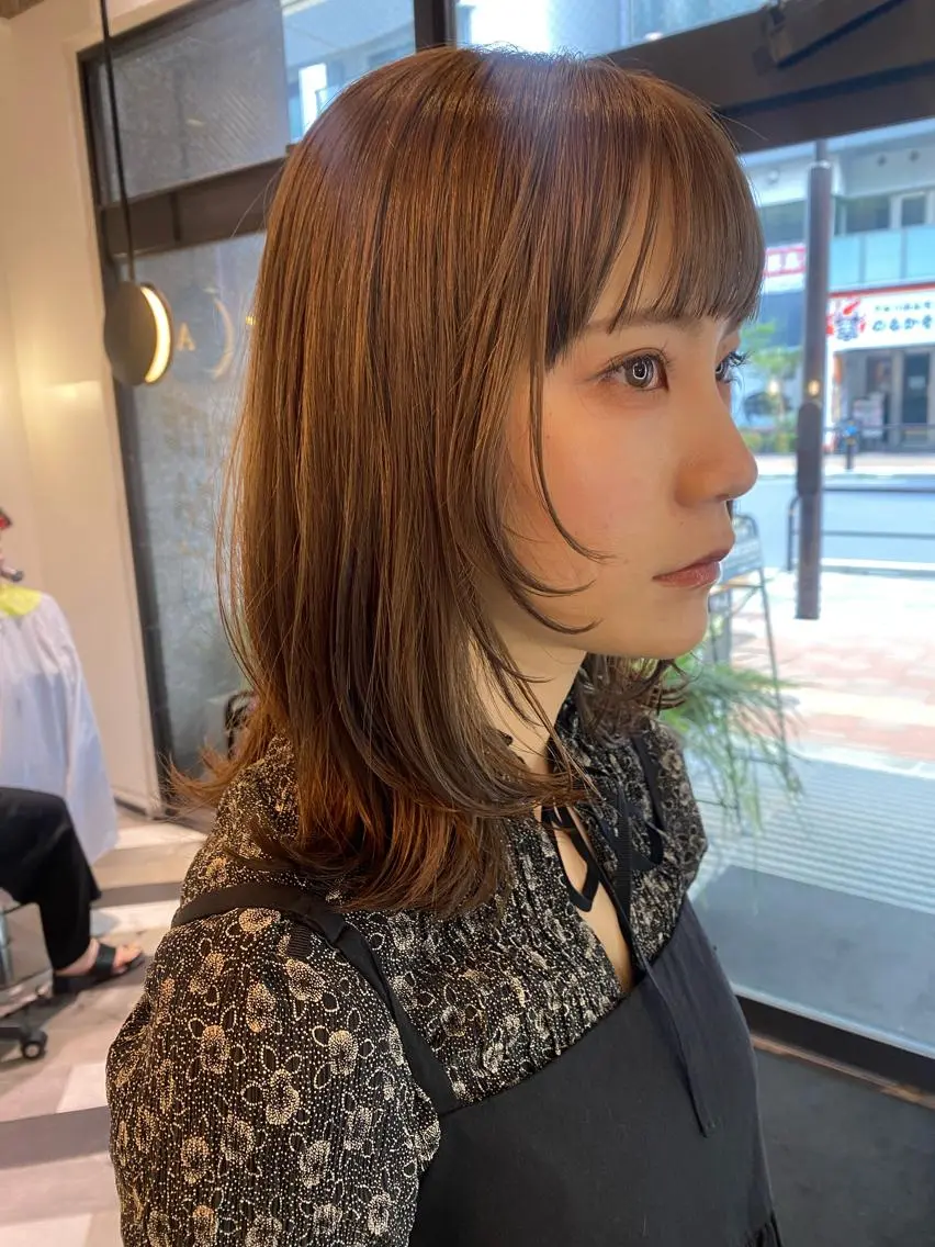 ミディアム カラー 貴方に似合うを見つけ ます🌱市川リョウカのヘアスタイル