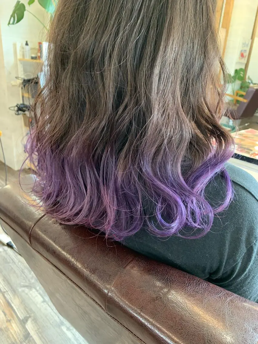 ロング ヘアカラー トリートメント natsu fujinoのヘアスタイル