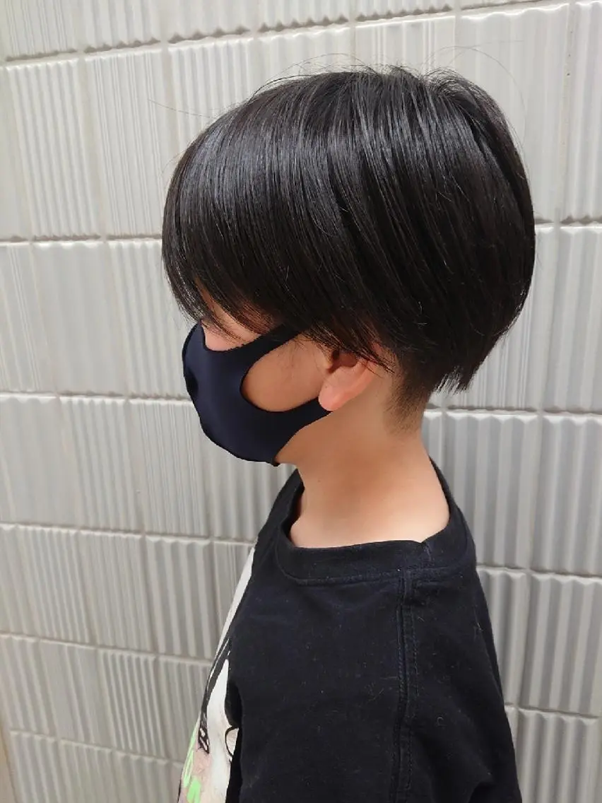 ショート キッズ ハンサムショート ショートヘア カット トリートメント 南 ちひろのヘアスタイル