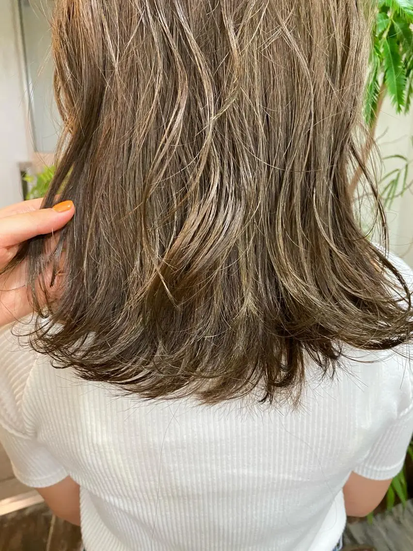 ミディアム ヘアカラー なぎ🌿.∘[ボブ, ニュアンスカラー]のヘアスタイル