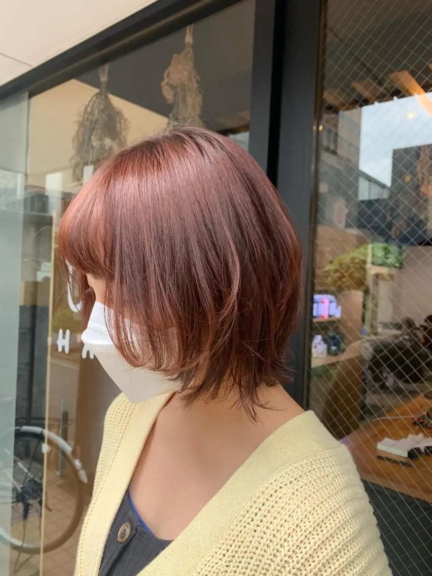 カラー ブリーチ ブリーチなしカラー 髪質改善🌈 tomomiのヘアスタイル