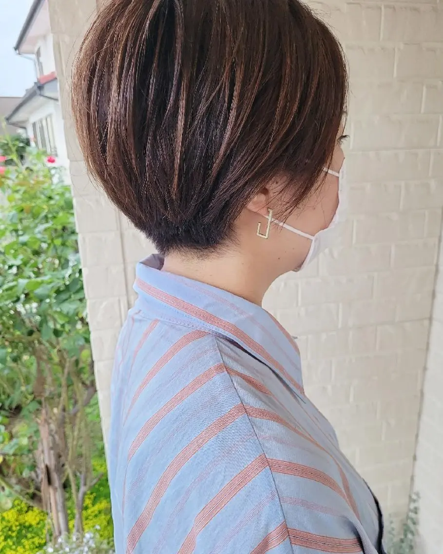 ショート 清水 沙織のヘアスタイル