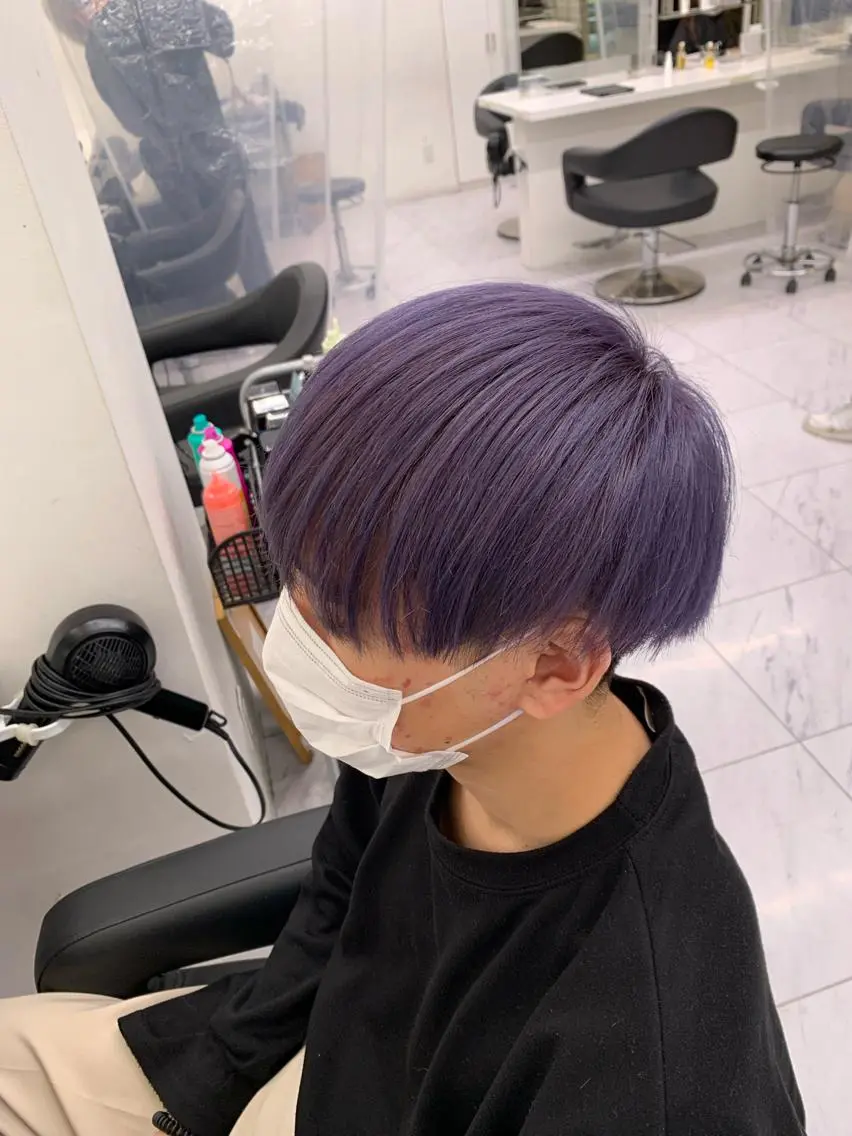 ショート カラー メンズ メンズパーマ特化 TAIGAのヘアスタイル