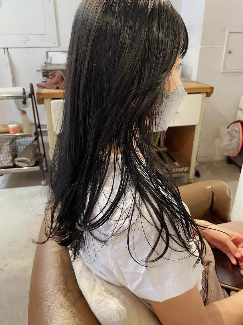 ロング カラー 透明感カラー ヘアカラー ｔｏ ｋｉのヘアスタイル