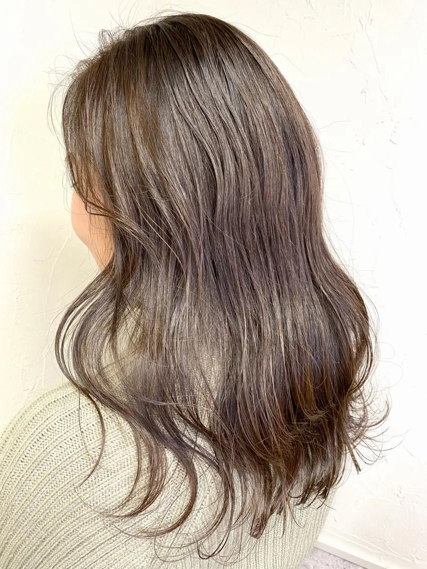 ロング カラー ブラウンカラー ショコラブラウン 韓国風ヘア レイヤーカット 髪質改善/レイヤー ストウシンゴのヘアスタイル