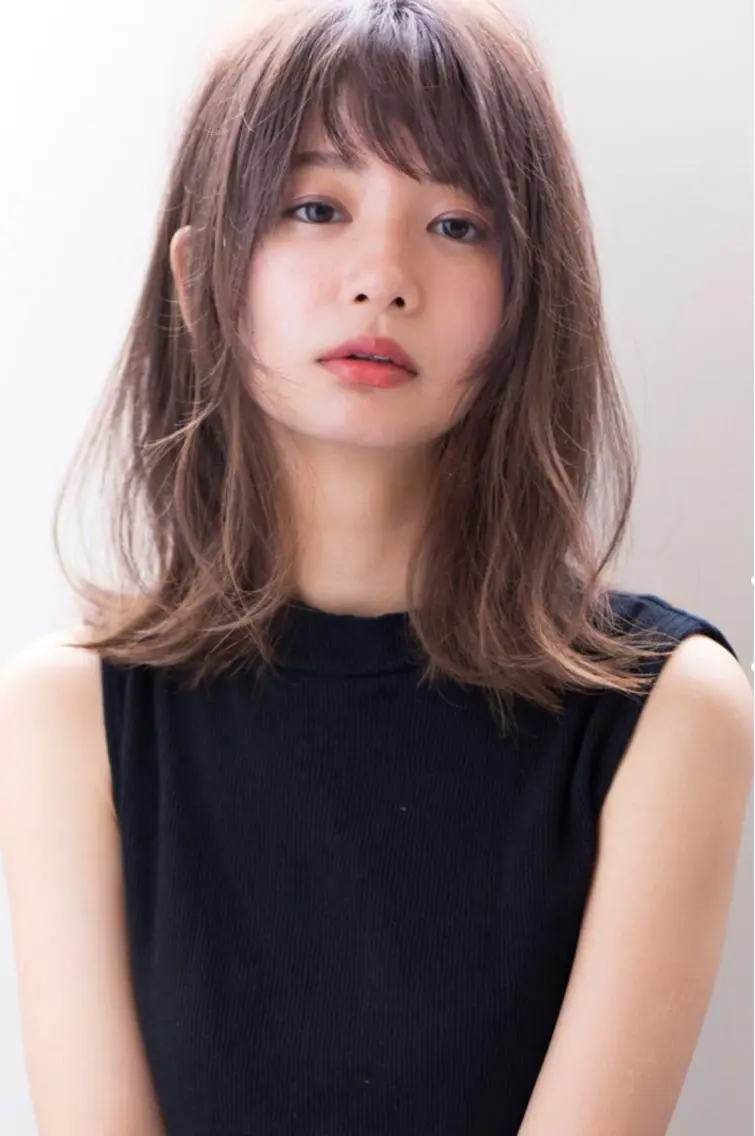 ミディアム 髪質改善 左近研人のヘアスタイル
