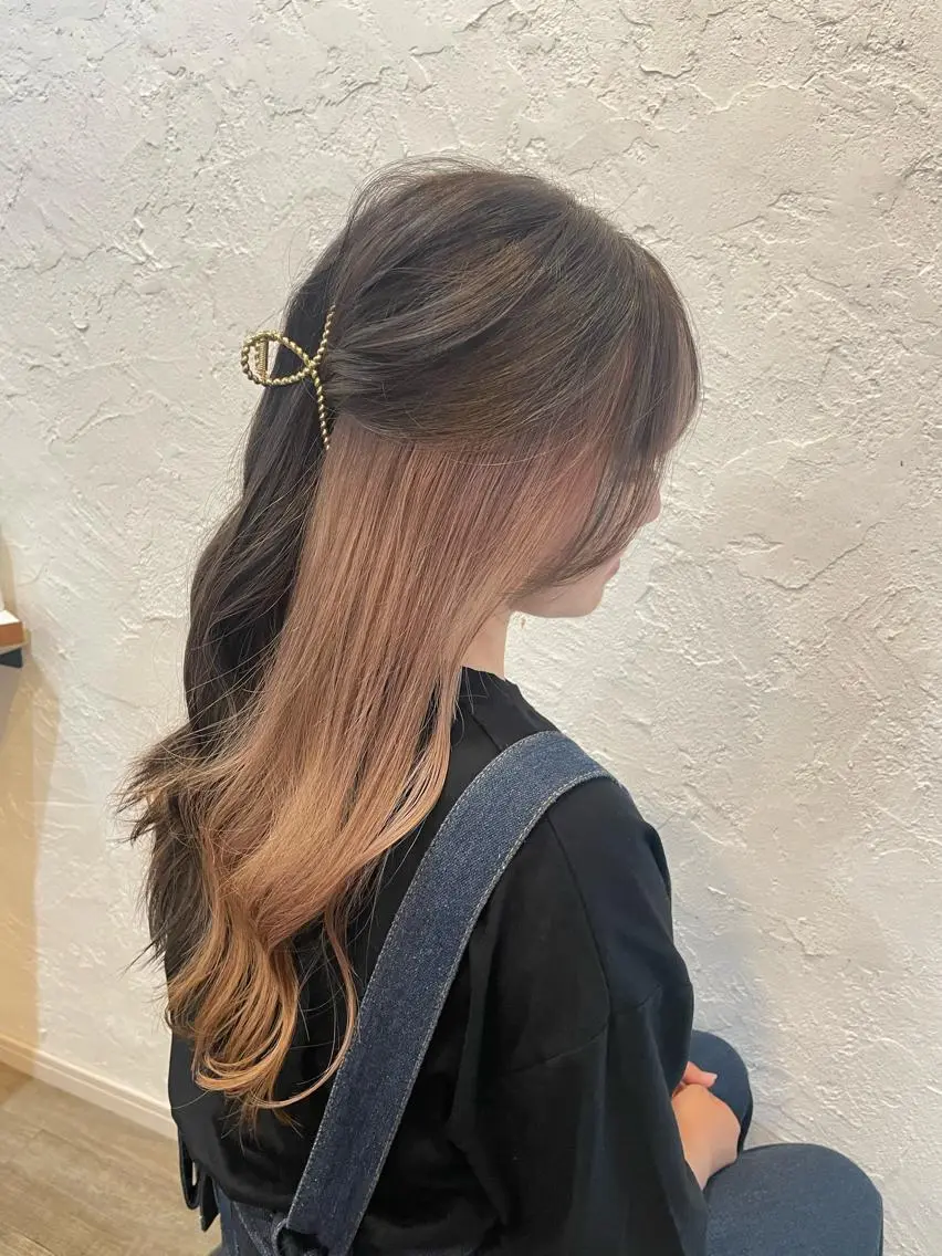 ロング カラー インナーカラー 上原 麻彩のマツエク・マツパデザイン