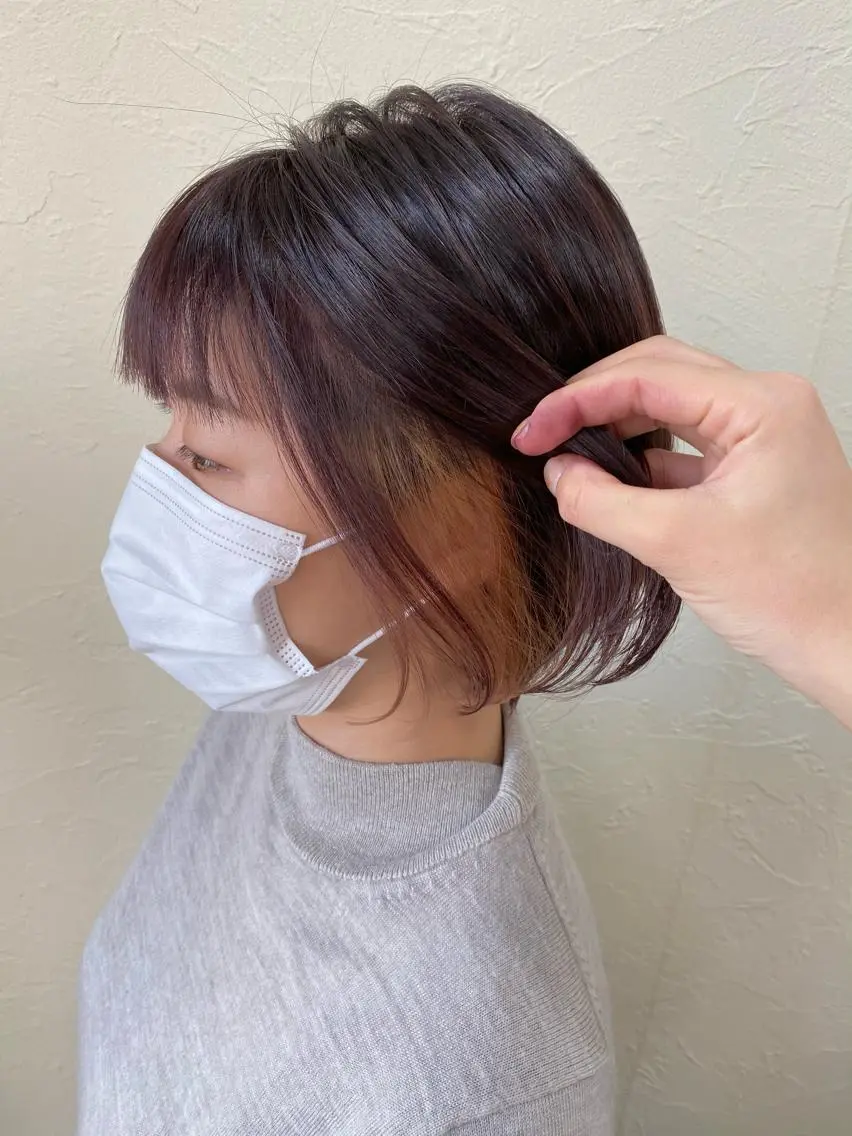 ショート カラー カット ヘアカラー トリートメント ENIF ヤマグチアツコのヘアスタイル