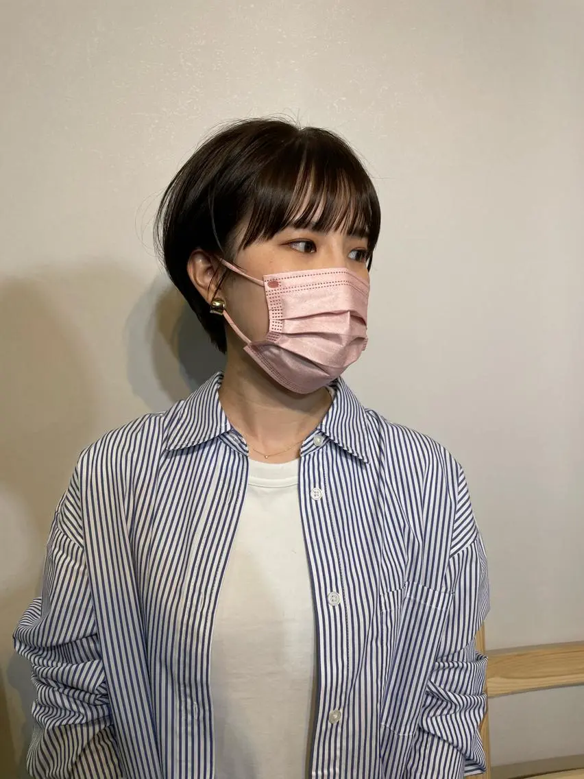 ショート カラー ショートヘア メンズカット メンズパーマのヘアスタイル