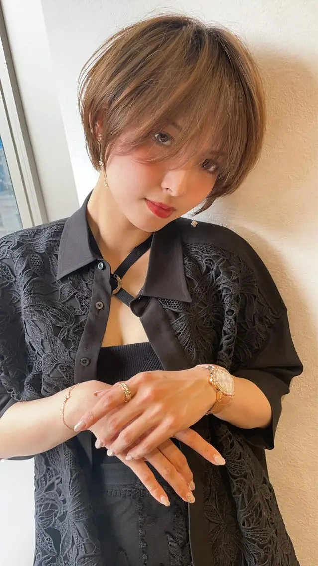 ショート カラー ✨大川 錬✨ -7歳若返りショートのヘアスタイル