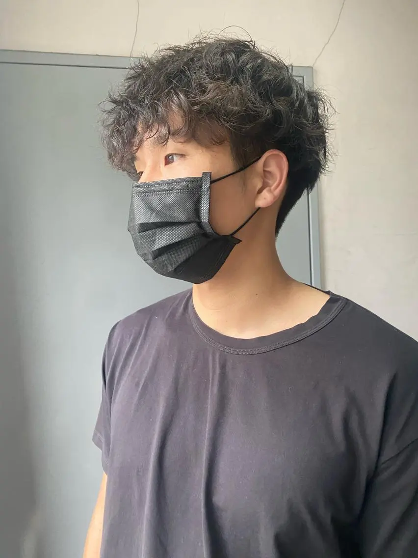 パーマ メンズ 竹内 柚子のヘアスタイル