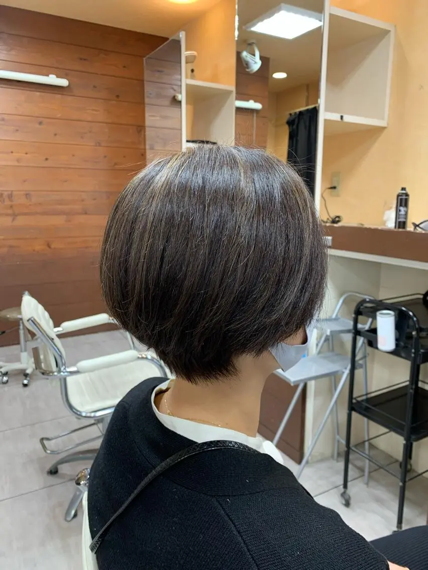 ショート カラー ハイライトカラー ハイライト ショートヘア カット ヘアカラー トリートメント 似合わせ/前髪カット /店長 村上直也のヘアスタイル