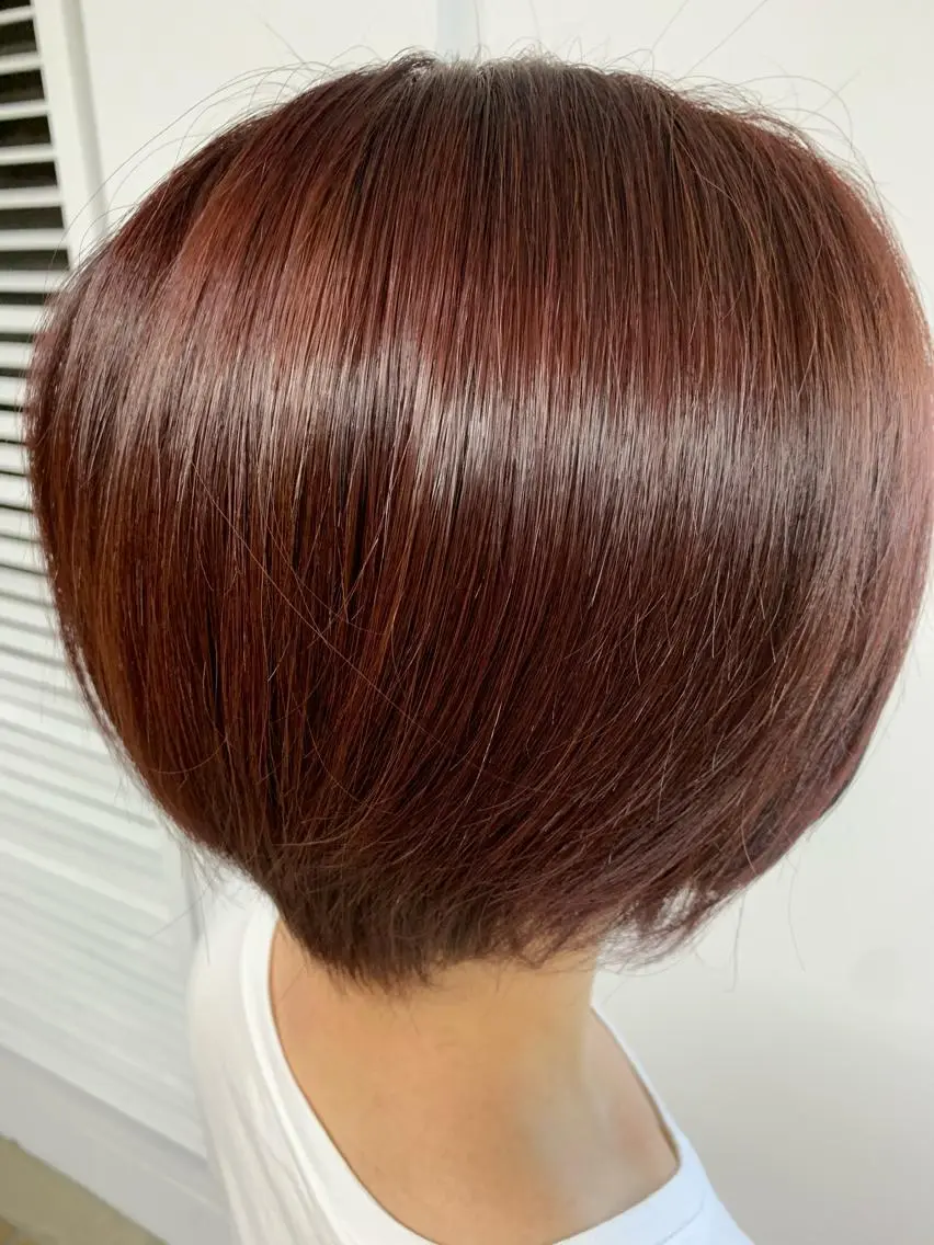 ショート カラー ブリーチ 透明感カラー ブリーチなしカラー ピンクカラー 中村 靖彬のヘアスタイル