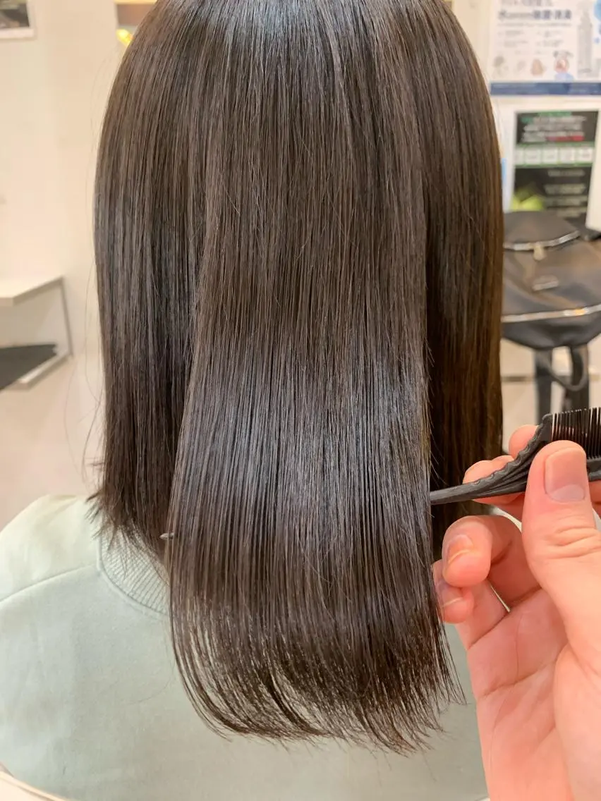 セミロング カラー パーマ&髪質改善職人 稲本　来耶のヘアスタイル