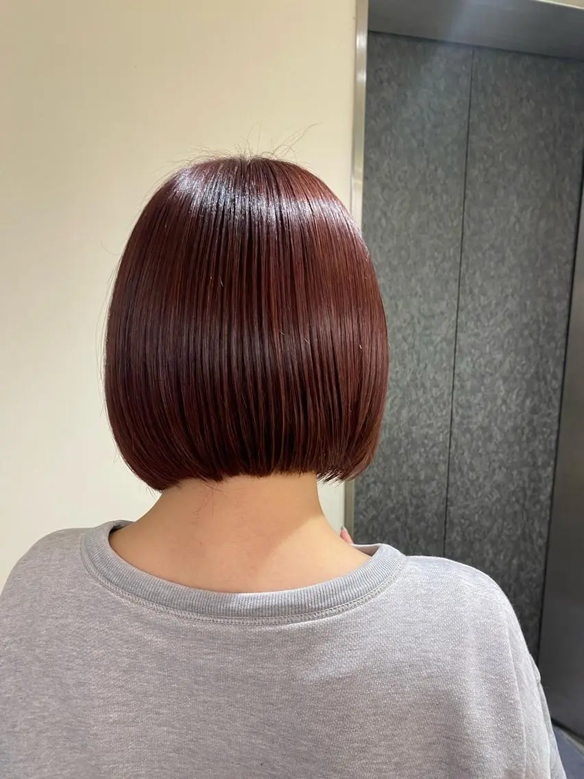 ミディアム カラー ヘアアレンジ ボブ /ニュアンス/ satomi🧸💖のヘアスタイル