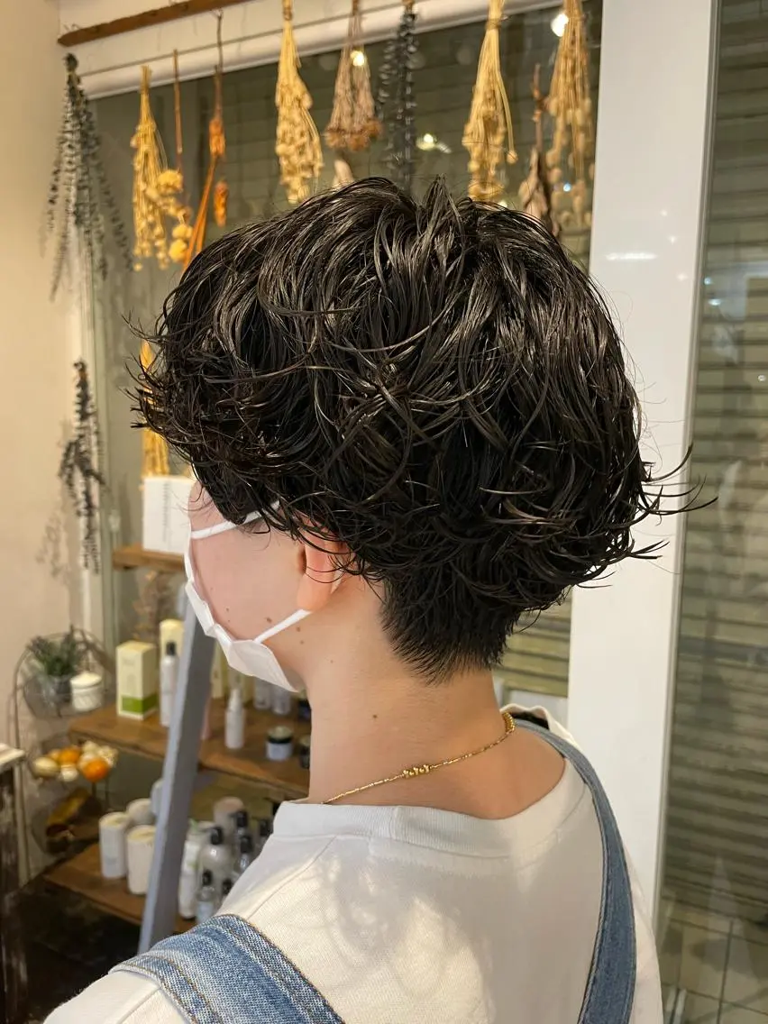 ショート パーマ ショートヘア 佐藤 良祐のヘアスタイル