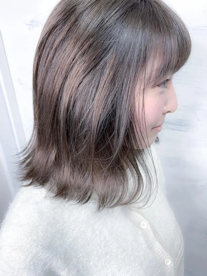 ショート カラー ハイライトカラー ハイライト ヘアカラー BOX mico.のヘアスタイル