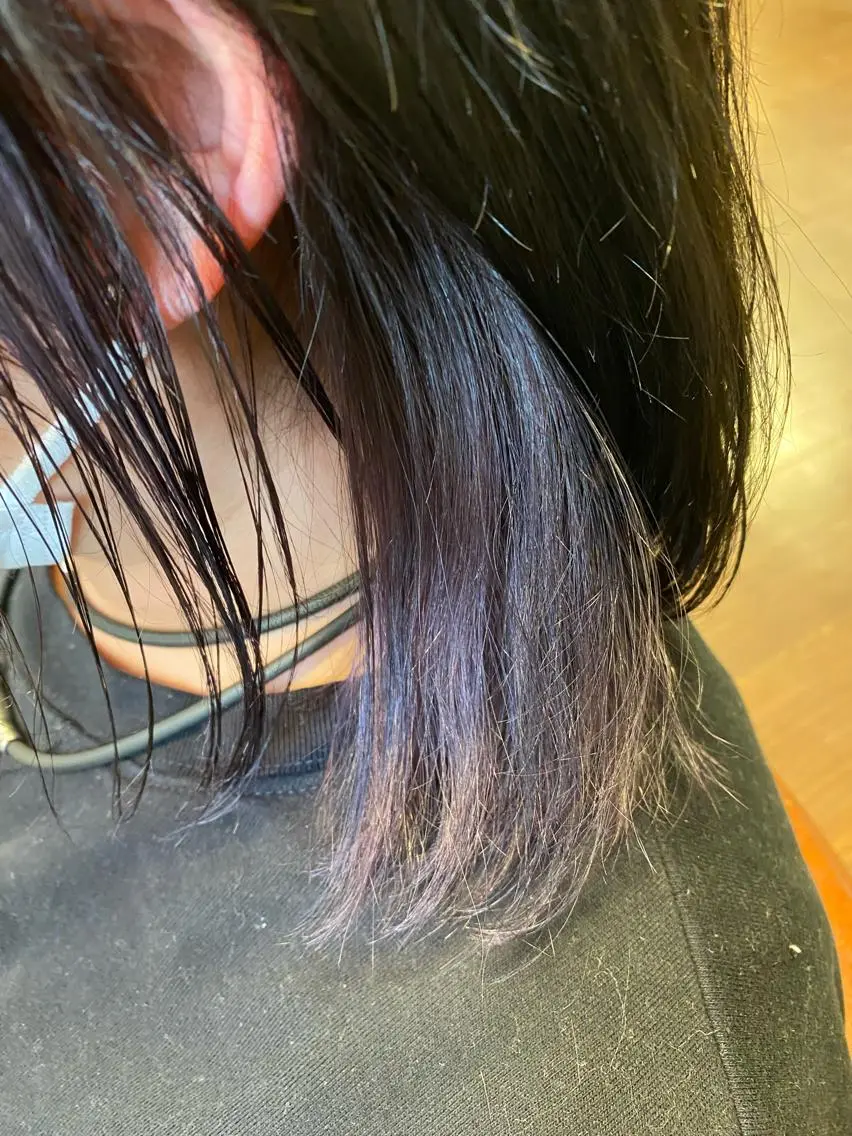 ミディアム カラー liL hair サトウリョウタのヘアスタイル