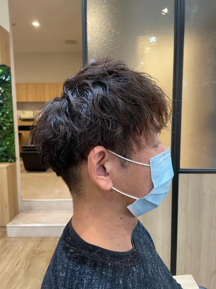 パーマ メンズ マッシュ メンズパーマ ツイストスパイラルパーマ スパイラルパーマ 木村 魁成のヘアスタイル