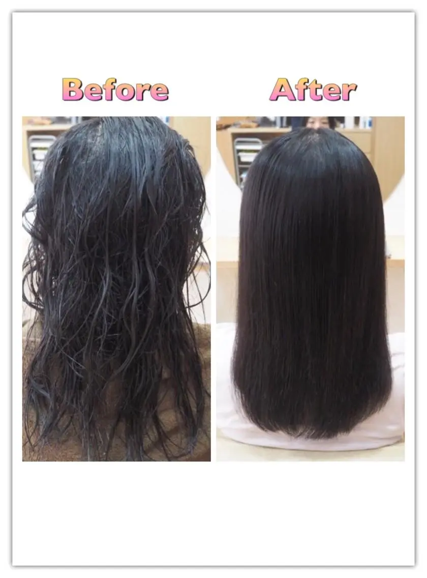 ロング 縮毛矯正 中江 規久のヘアスタイル