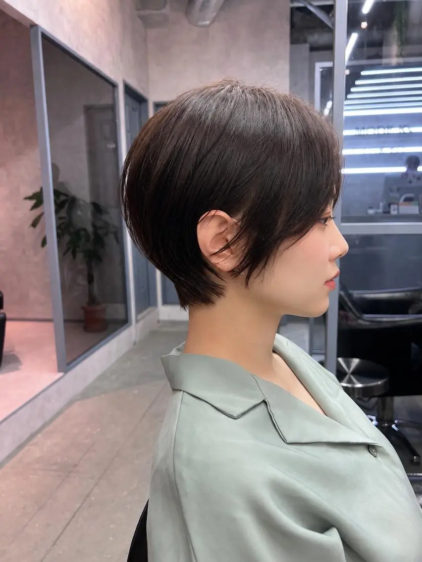 ショート ショートヘア カット 縮毛矯正 トリートメント 銀座｜ショート 曲がる縮毛矯正 渡部のヘアスタイル