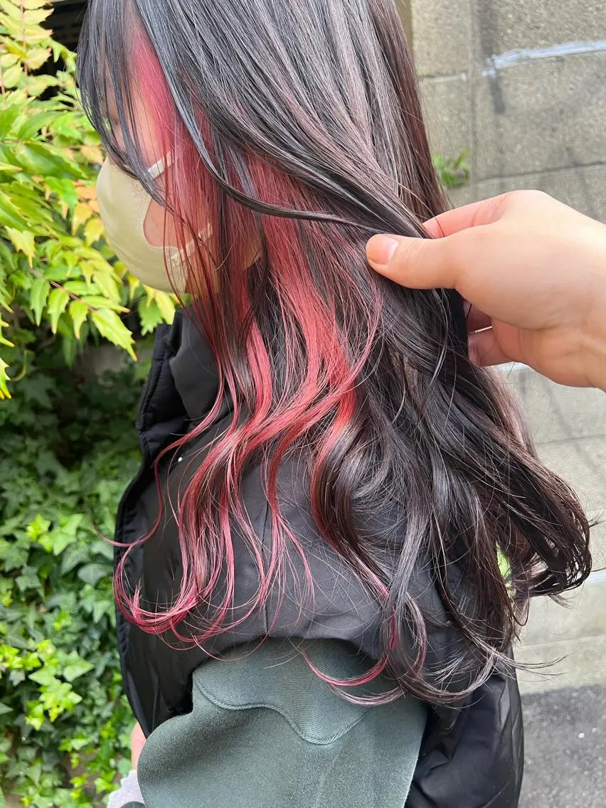 ロング ヘアカラー トリートメント スダユーヤ 💫推しカラーウルフのヘアスタイル