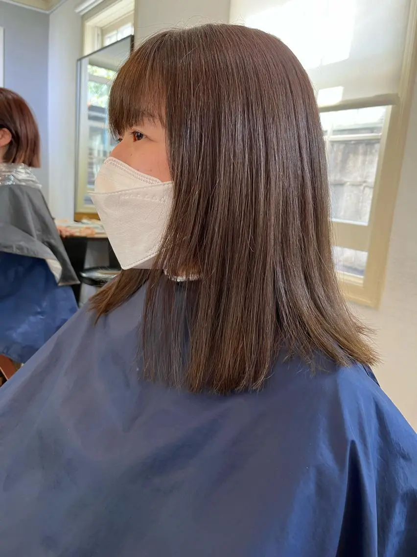 ミディアム カラー eri kinjoのヘアスタイル
