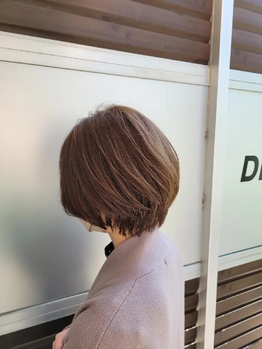 ショート カラー ショートボブ ハンサムショート 丸みショート アッシュ 透明感カラー カット ヘアカラー トリートメント メンズ/ショート /山田譲治✂️のヘアスタイル