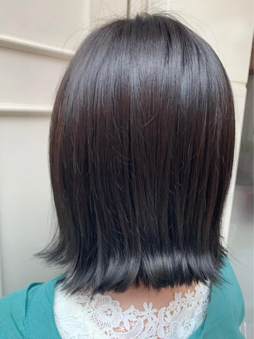 ミディアム カラー オリーブグレー 🫟Blanco🫟 Color&Careのヘアスタイル